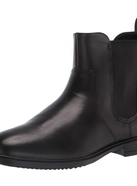 代购ECCO爱步 Touch 15 女士切尔西靴轻便舒适春秋黑色时尚短靴