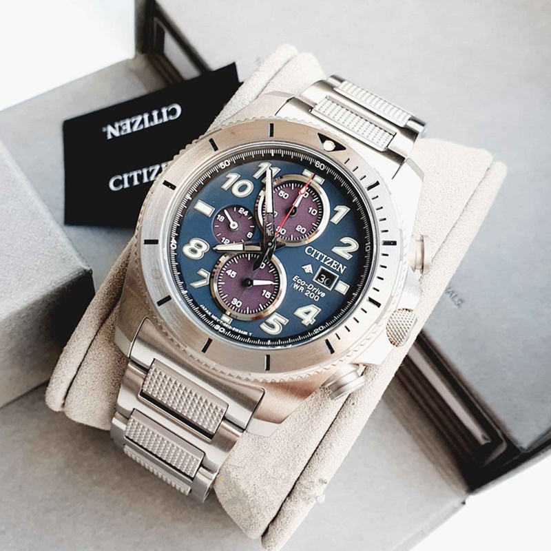 代购代购Citizen日本西铁城手表男钛合金蓝宝光动能男表CA0720-5