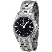 代购 腕表GMT双时区夜光日期钢带黑盘防水蓝宝石商务 HAMILTON男士