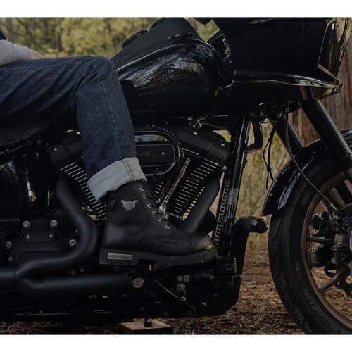海外代购Harley Davidson/哈雷戴维森男士马丁靴系带中帮