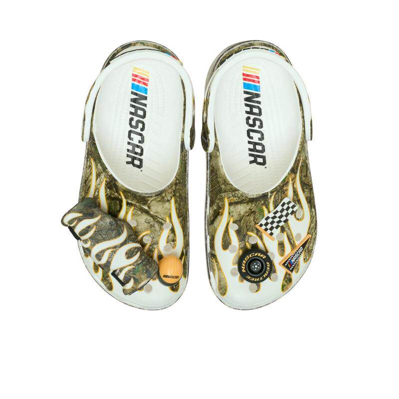 代购Crocs女士运动凉鞋防滑舒适缓震可搭配配件饮料固定橡胶材质