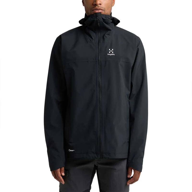 代购HAGLOFS男士冲锋衣防水防风透气硬壳外套立领长袖户外夹克