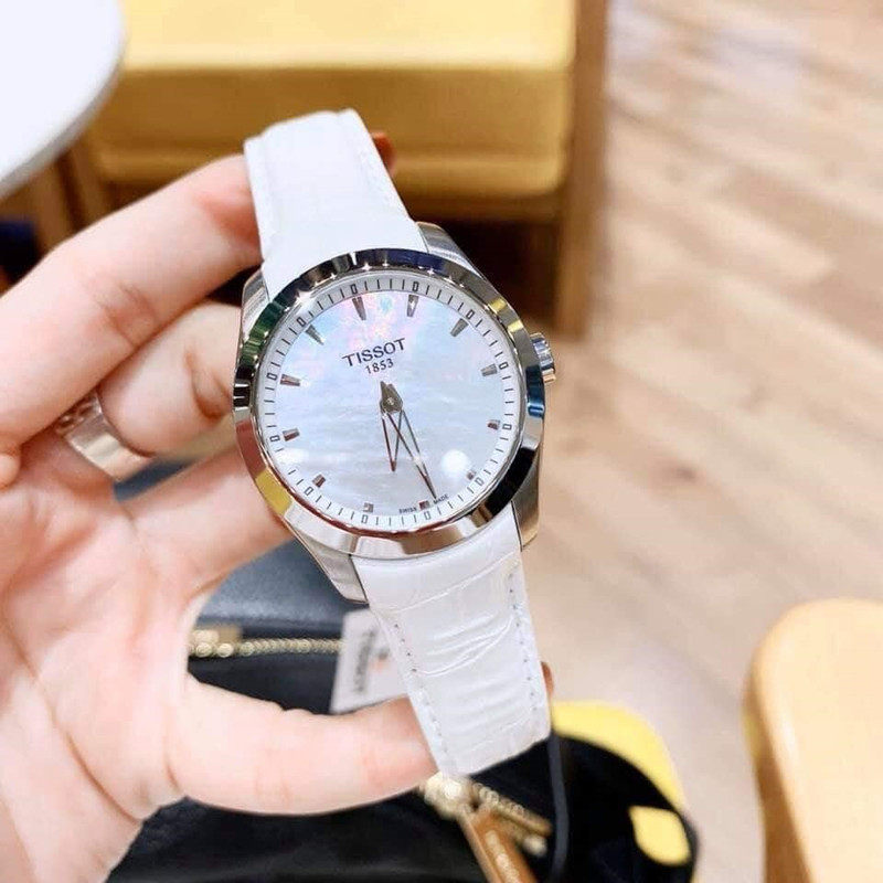 代购专柜正品Tissot 天梭珍珠贝母盘气质石英女表 T035.246.16.1