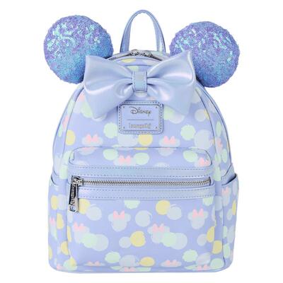 代购Loungefly男女迪士尼双肩包前袋拉链侧边插袋可调节肩带