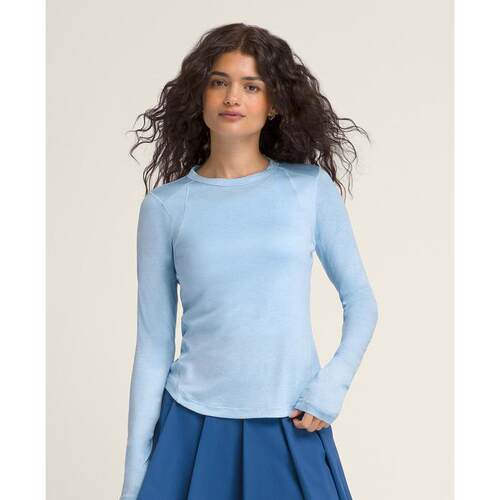 代购Wilson威尔胜女士长袖上衣防晒轻薄吸湿排汗高覆盖浅蓝色