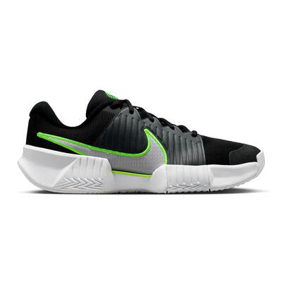 海外代购Nike/耐克男士网球鞋缓震抓地力网面黑白配色红土场