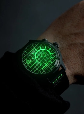 代购THE ELECTRICIANZ 瑞士手表男加密货币绿色LED灯时尚休闲小