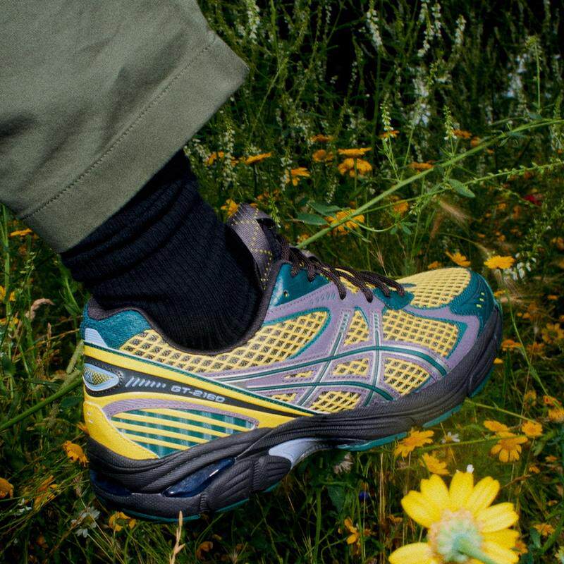 代购Kiko x Asics UB7-S GT-2160亚瑟士联名款复古熔岩橙碧玉绿