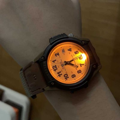 代购正品卡西欧CASIO Forester 经典森林人复古棕带小盘男女表ft