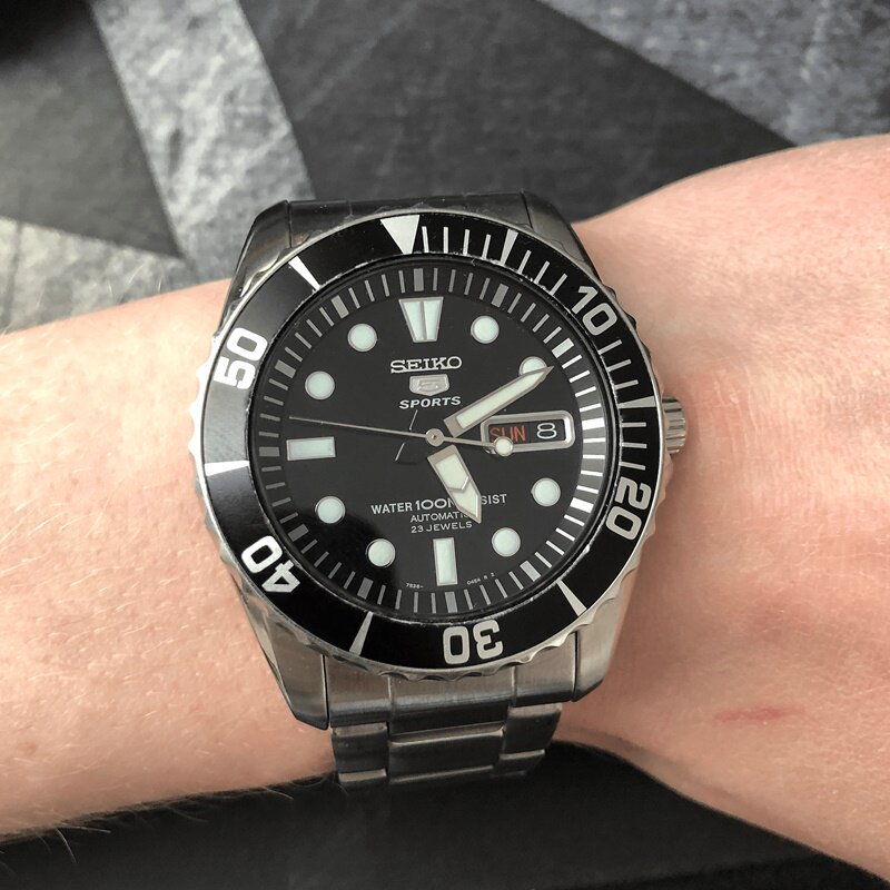 代购代购 SEIKO 精工男表百米潜将手表男士运动不锈钢日本自动机