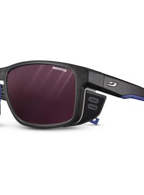 代购JULBO男士太阳镜防紫外线变色镜片抗雾通风设计黑色蓝色矩形