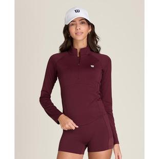 代购Wilson威尔胜女士网球服防紫外线减少摩擦透气贴身舒适长袖