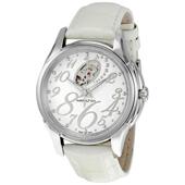 代购 HAMILTON女士腕表自动上链夜光防水走时皮带钢壳白盘镂空