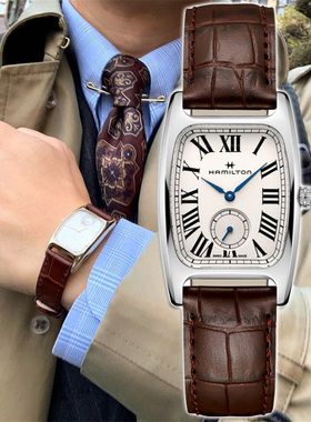 代购代购汉米尔顿女表Hamilton方形复古女士时尚简约手表 H13421