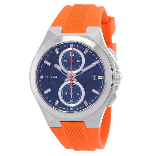 海外代购BULOVA/宝路华男士手表欧美腕表计时码表日历显示不锈钢