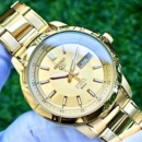 代购 金表日历夜光自动机械钢带日韩腕表S Seiko精工5号手表男时尚