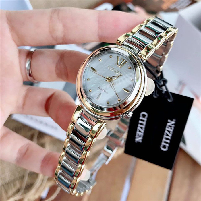 代购代购正品Citizen/西铁城珍珠贝母手表EM0337-56D光动能防水