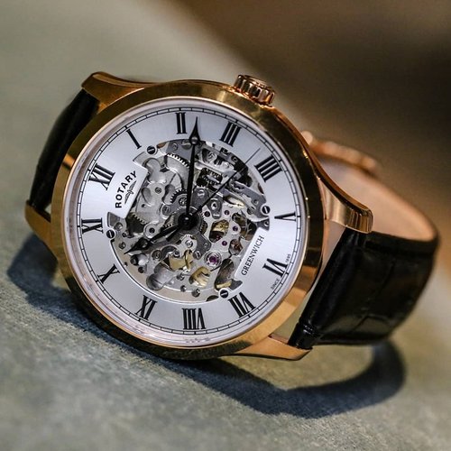 Rotary劳特莱瑞士小众镂空机械表