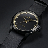 代购 Hamilton汉米尔顿黑金时尚 自动机械36mm小表盘瑞士腕表H3225