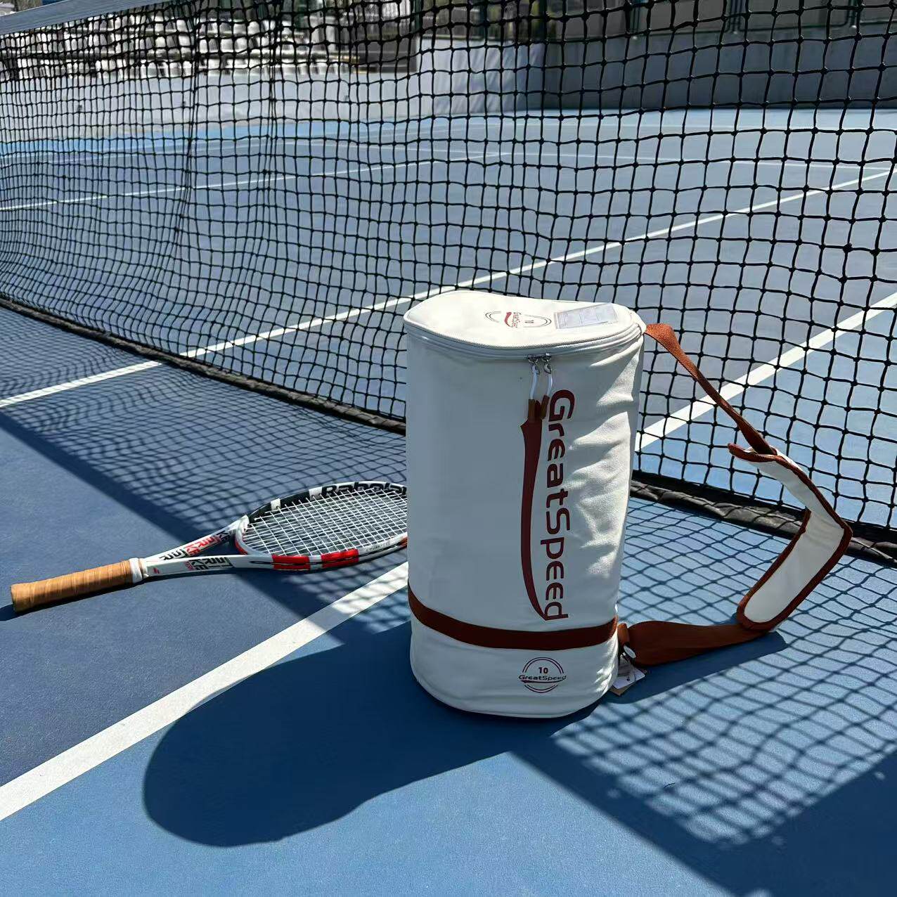 GREATSPEED高品质！网球桶包带隔热层可装100个球单肩球筒包便携