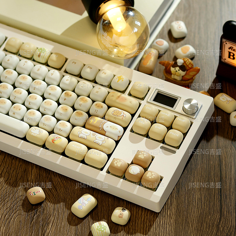 GMK87三模机械键盘Gasket麻将音