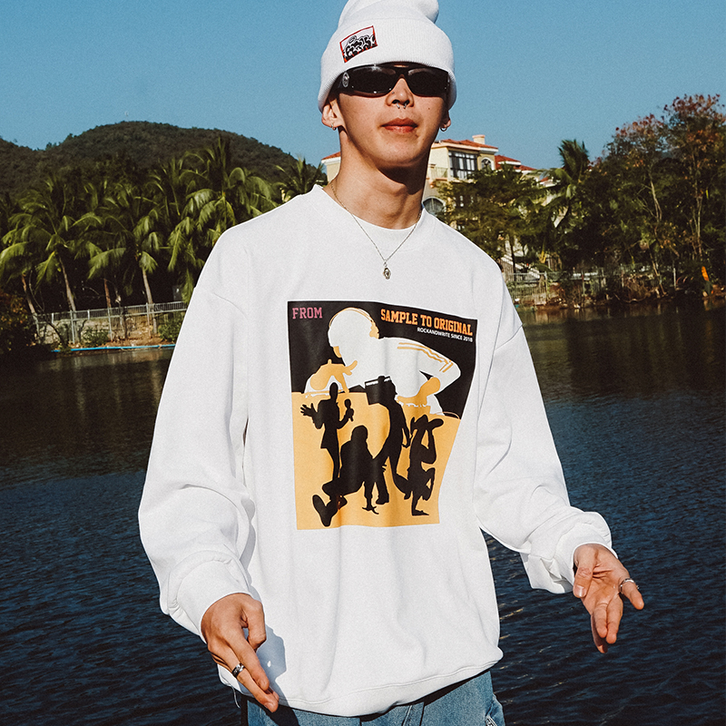 RAW致敬经典原创圆领卫衣