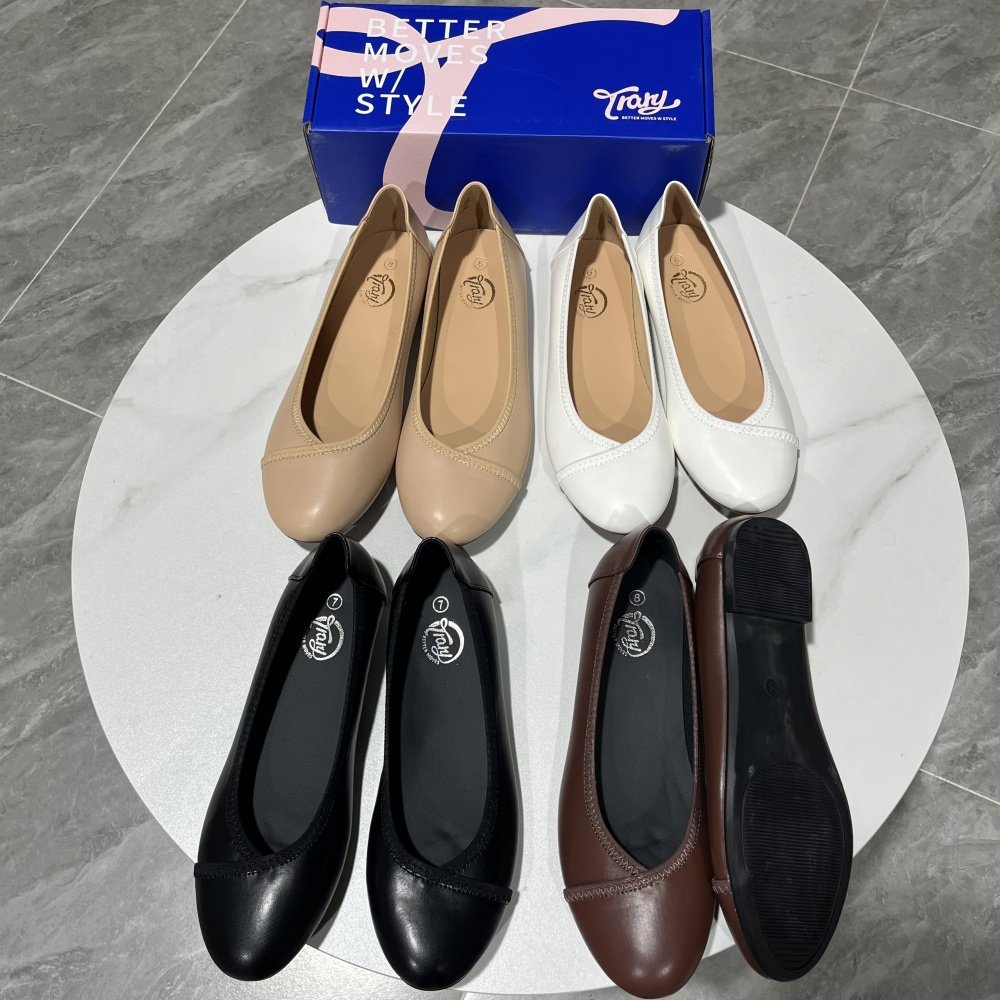 时尚休闲圆头拼接平底单鞋软底百搭舒适浅口女鞋,女鞋,浅口单鞋,淘宝优惠券,粉丝福利购,淘宝优惠卷