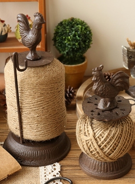 铸铁公鸡缝纫机金属道具装饰品