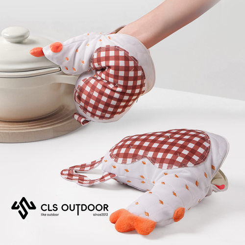 CLS家用防烫隔热烤箱烧烤手套加厚微波炉防滑耐高温烘焙厨房手套