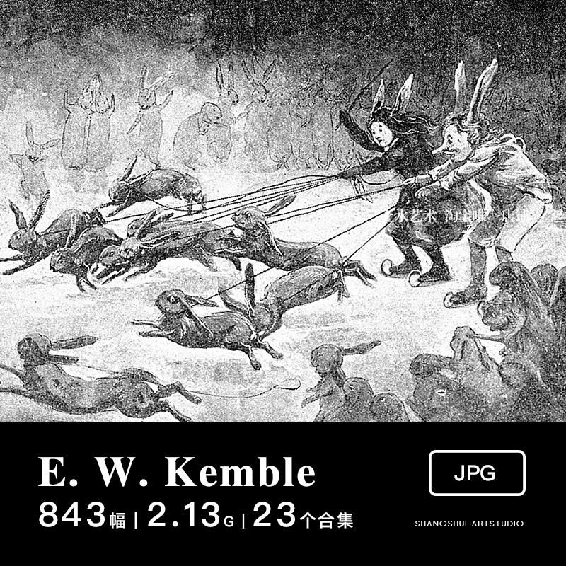 Edward Winsor Kemble｜美国复古插画海报绘本美术素材图库