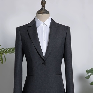 國產深灰色銷售女西服襯衫 西服套裝 醉唐一汽4S店工作服新款