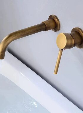 葫芦95冷热面盆水龙头防溅陶瓷阀芯单把双控黄铜仿古冷热卫生间
