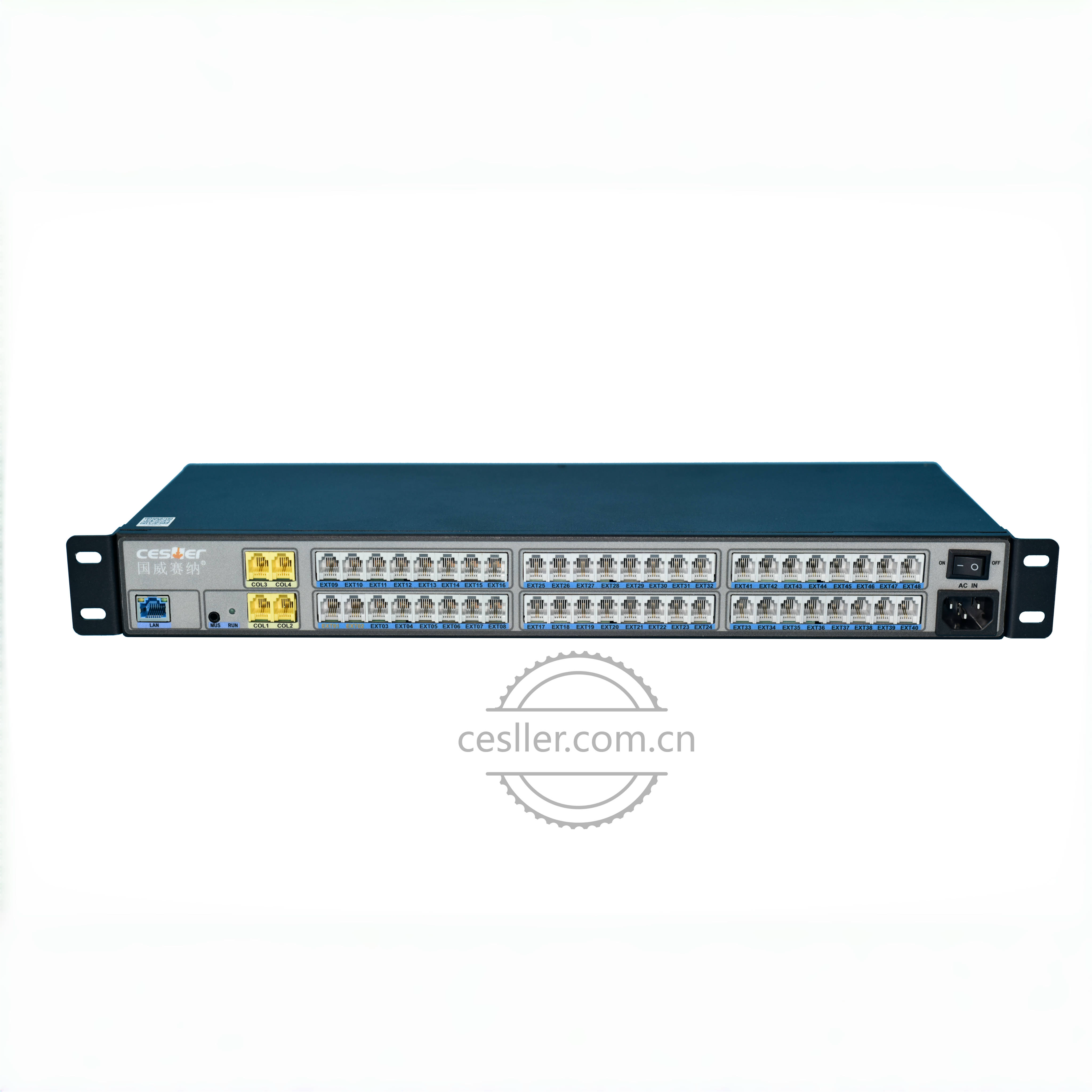 国威赛纳WS824-N300新款2F 集团电话交换机进4进24 8拖48 40 32出