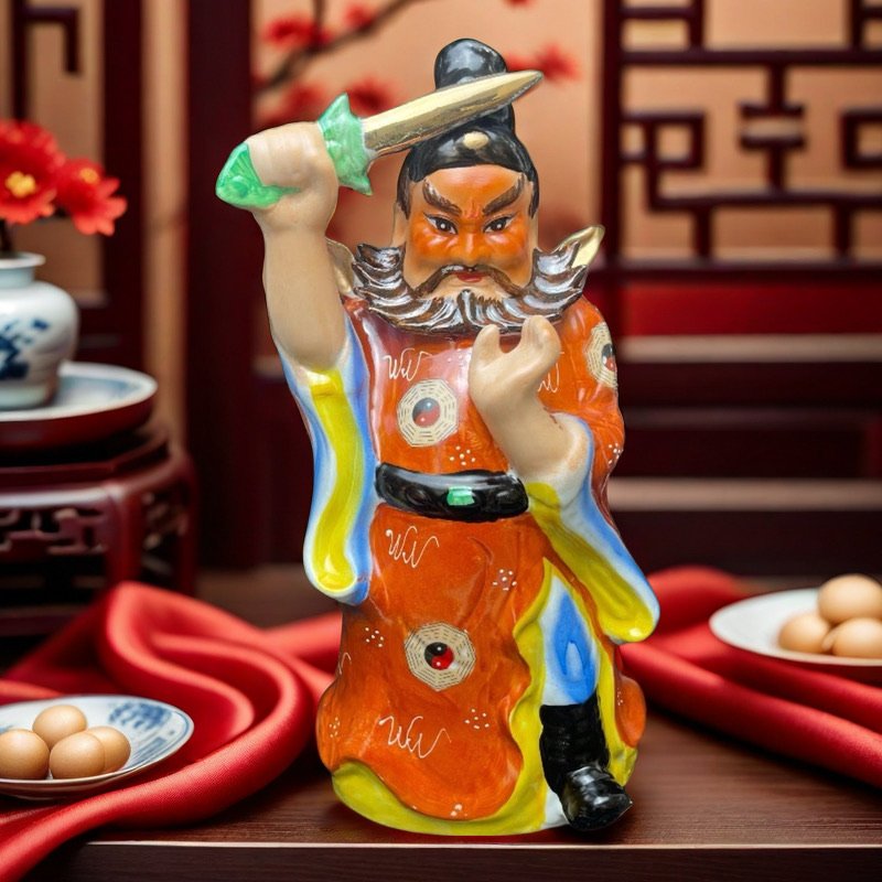 不褪色陶瓷钟馗像武判官