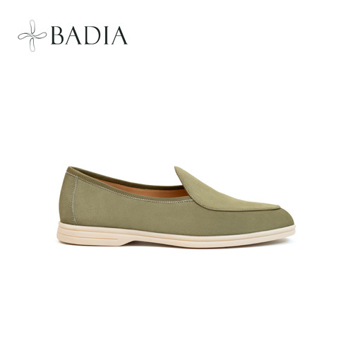 Badia男款比利乐福鞋泥炭藓色