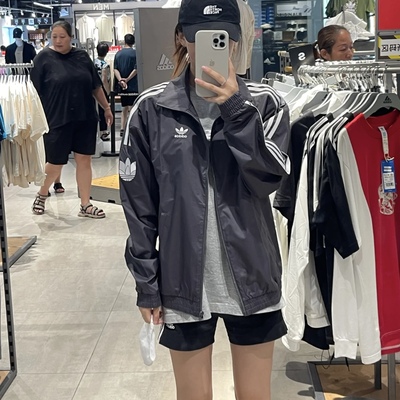 Adidas三叶草男女运动休闲潮流防风夹克外套JI7534 JI7535 JM2716