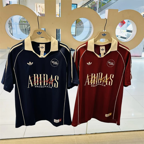 Adidas三叶草 男女运动休闲潮流速干POLO衫短袖T恤 KY2192 KY2193