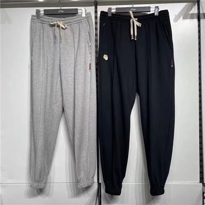 李宁 反伍秋冬款男子运动休闲潮流印花宽松针织束脚长裤 AKLT843