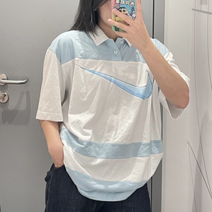 T恤POLO衫 FN3694 男女运动休闲潮流大勾马卡龙宽松短袖 Nike耐克