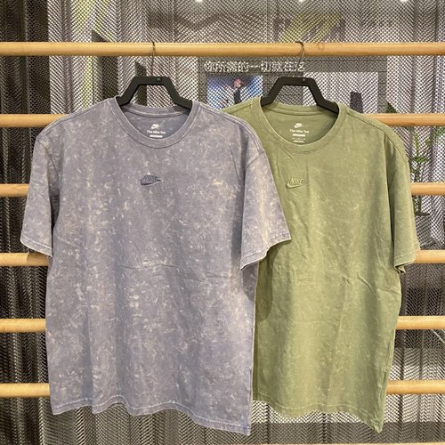 Nike耐克 夏季新款男女运动休闲潮流做旧刺绣宽松短袖T恤 DZ2899