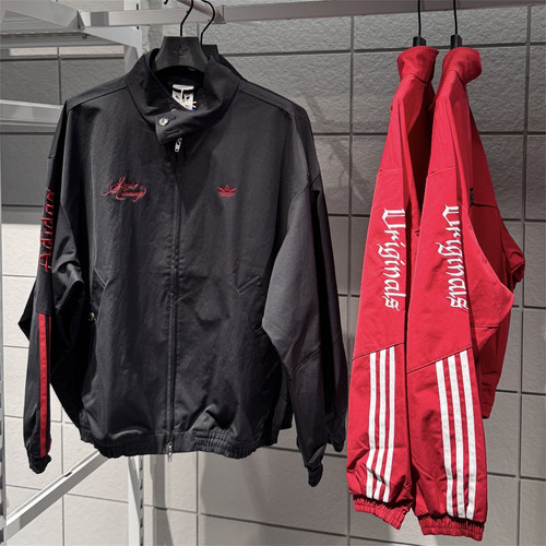 Adidas三叶草 男子运动休闲潮流复古刺绣夹克外套 LD3790 LD3791