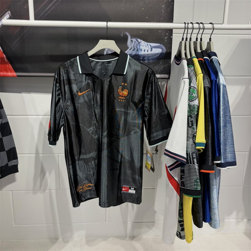 Nike耐克 法国队世界杯球迷速干翻领足球服短袖球衣 IH1867-060