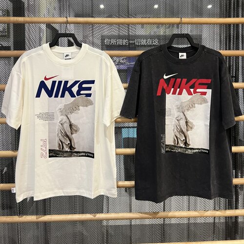 Nike耐克 夏季女子运动休闲潮流胜利女神雕像宽松短袖T恤 HF6292