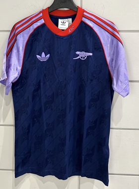 Adidas三叶草 阿森纳男子运动休闲足球复古球衣短袖T恤 IS6505