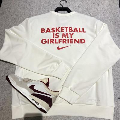 Nike耐克 春季新款男子运动休闲潮流印花宽松卫衣套头衫 IB5504