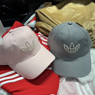 Adidas三叶草 男女运动休闲潮流珍珠串珠棒球帽子 KW1278 KZ0754