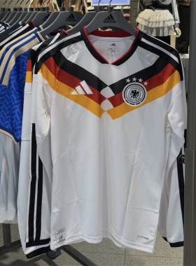 Adidas阿迪达斯 2026世界杯德国队主场白色足球长袖球衣 JM1380