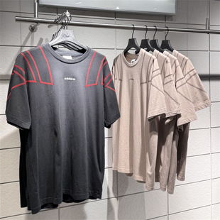 Adidas三叶草 男子运动休闲潮流刺绣明线短袖T恤 KG6325 KG6326