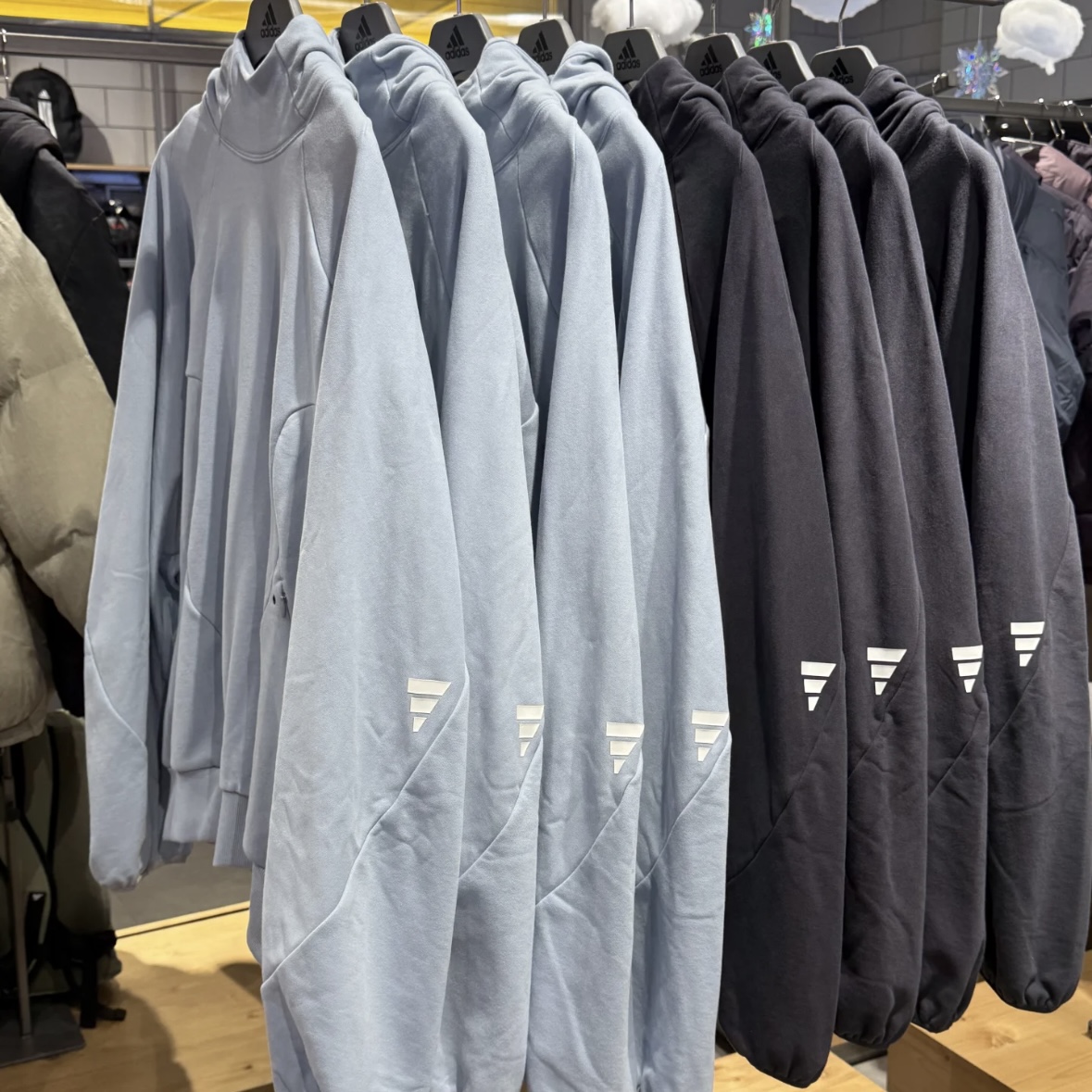 Adidas阿迪达斯 FOS男子运动休闲潮流宽松连帽卫衣 JM8605 JM8606