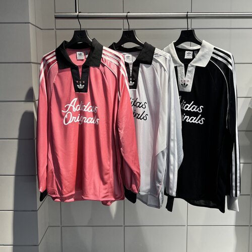 Adidas三叶草 女子运动休闲潮流复古长袖POLO衫 JD1127/1128/1129